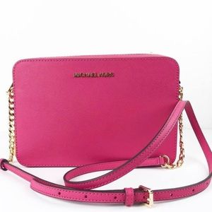 MICHAEL by Michael Kors Leather Jet Set East West Crossbody